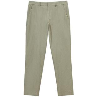 杰克琼斯outlets2025年裤子男装春季透气泡泡纱男裤直筒休闲裤子