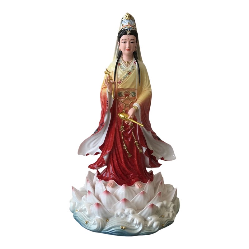 仿白瓷观音菩萨佛像妙善观音菩萨