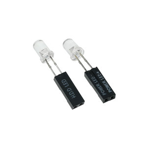 主板硬盘电源指示灯HDD/POWER LED±透明机箱显示灯前置延长线