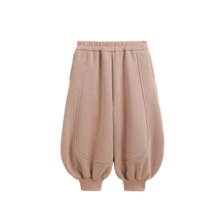 砚台家童装女童卫裤一体绒裤子束脚裤冬季新款儿童加绒加厚运动裤