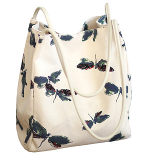 布奏原创布袋包女帆布包学生上课通勤布包夏天文艺单肩包包上班族