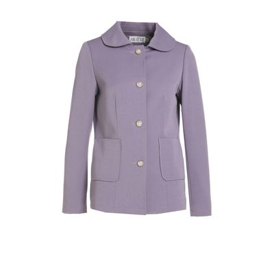 小个子香芋紫风衣外套女