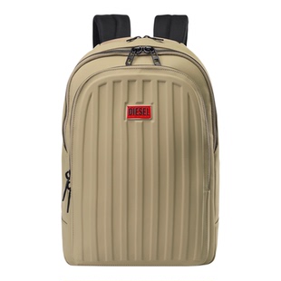 DIESEL迪赛竖条纹多功能双肩包男女防水通勤电脑大容量登机背包