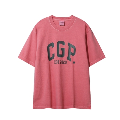 CODEGRAPHY韩国CGP25年春夏新款全棉短袖logoT恤衫男女CBEUUTS103
