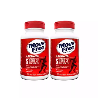 Schiff Move Free益节氨糖软骨素红瓶日常关节养护*2瓶装