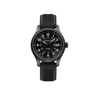 HAMILTON汉米尔顿卡其野战钛金属自动机械腕表手表男表复古钛合金