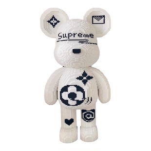 2026新款暴力熊积木成人版高难度颜值女生拼装玩具巨大型客厅摆件