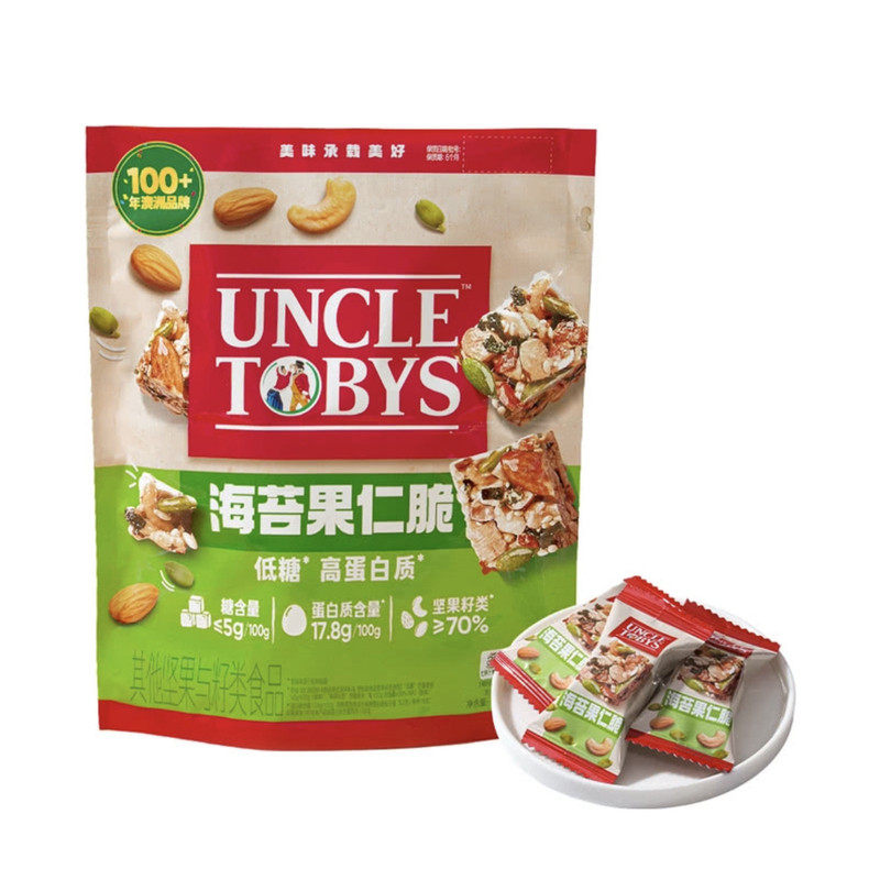 山姆代购新品低糖高蛋白海苔果仁脆咸香酥脆慢烘工艺分装尝鲜