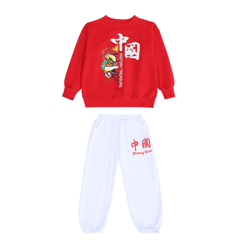 儿童啦啦队小学生演出服装套装