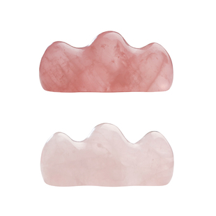 粉红水晶笔搁 多功能书法玉石笔架 初学者毛笔搁笔架山文房书法