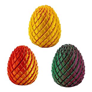 3D打印玩具解压龙蛋旋转变形球史莱姆球创意儿童成人手指解压神器