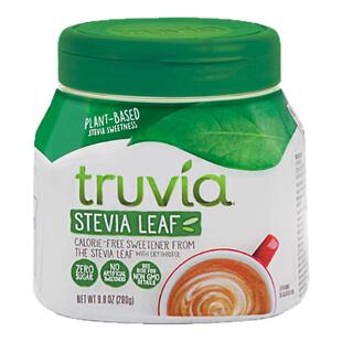 Truvia 臻唯恬进口代糖赤藓糖醇零卡糖餐桌糖甜菊糖罐装280g*2罐