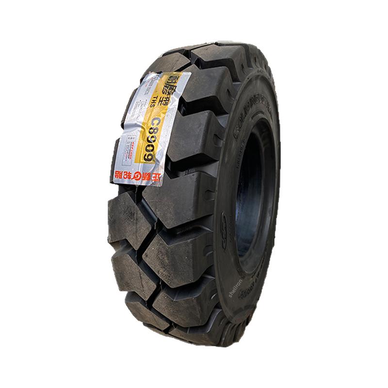 CST正新18x7-8叉车实心轮胎快装R4.33带鼻正品三包C8909耐磨8920