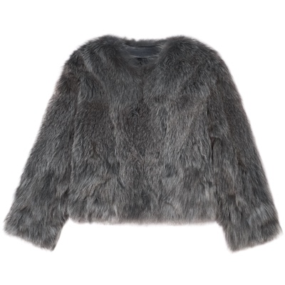 SALT.P可颜辣妹风狐狸毛皮草大衣外套女短款2025冬新款AC35509090