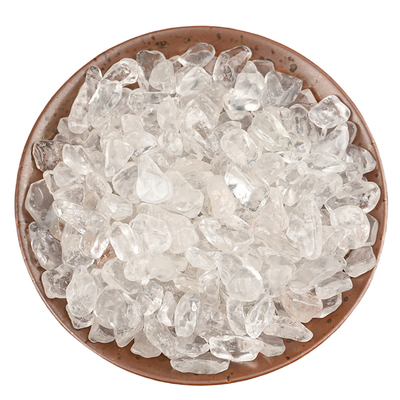 晶拉霸天然白水晶碎石摆件