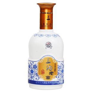 辽宁阜新特产三沟老窖52度浓香型500ml*1瓶高度纯粮白酒礼盒装