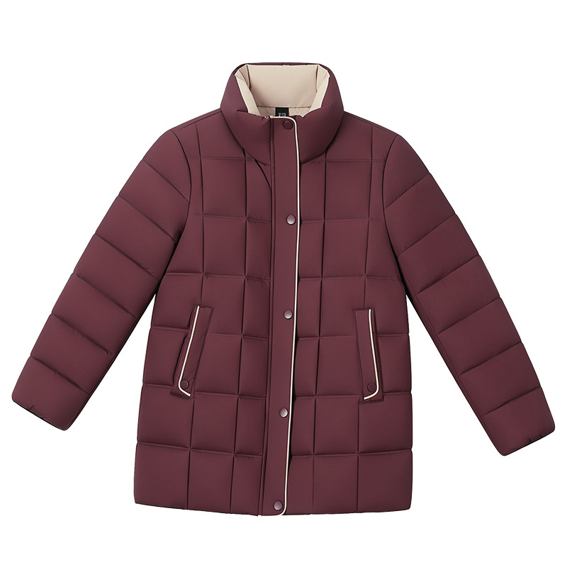 年轻妈妈中长款棉袄外套2026冬季新款中老年女装加厚保暖棉衣棉服