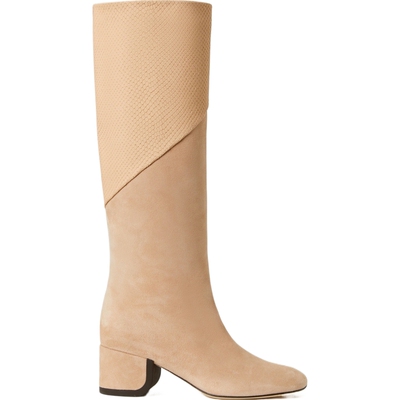 【38焕新周】Nicholas Kirkwood秋冬女绒面革皮革高筒靴