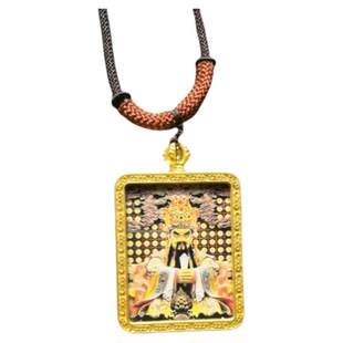 山西五台唐卡龙五爷真身手绘吊坠不掉色本命佛项链护身符男女通用