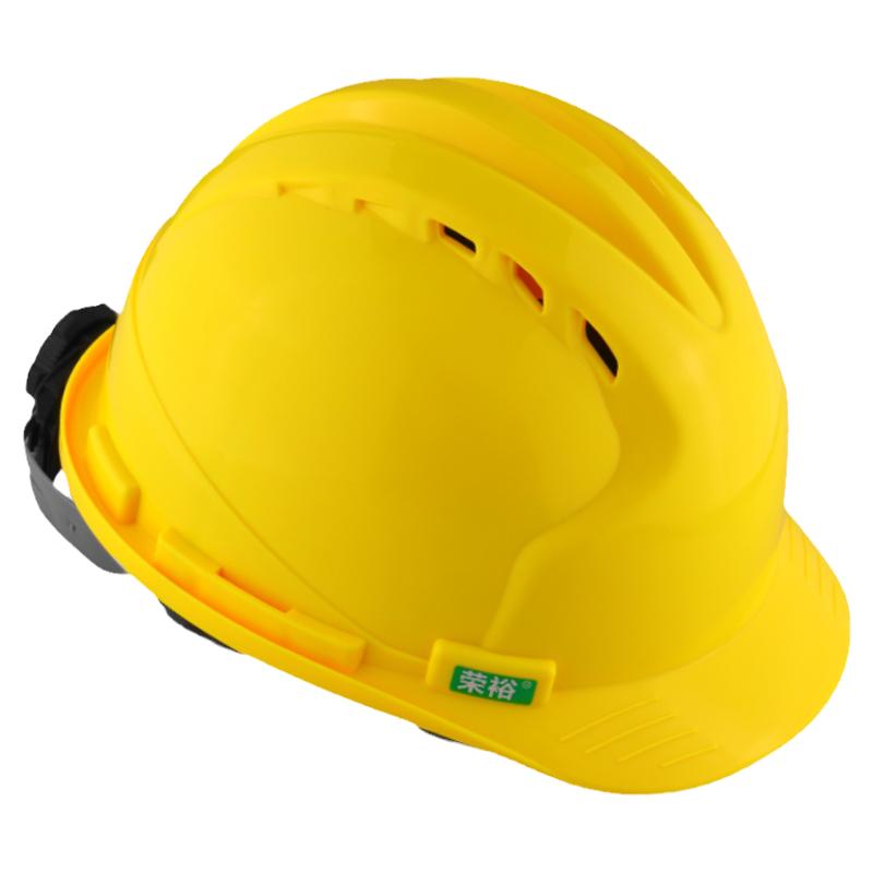 榮裕安全帽工地建筑程施工ABS國標(biāo)加厚特硬透氣工程帽工地帽定制
