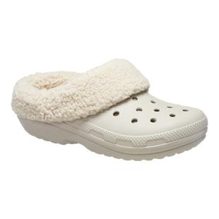 Crocs卡骆驰经典花卷洞洞鞋冬季加绒保暖男女款包头毛拖鞋210846