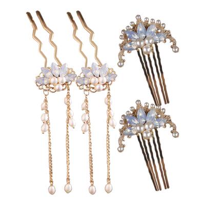 发梳发冠u钗合金古风汉服发饰品