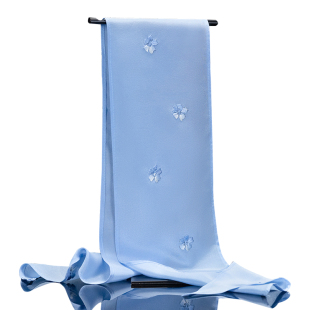 湘传礼湘绣桑蚕丝纯手工绣花真丝围巾围脖披肩湘字礼盒装工艺礼