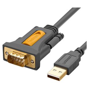 绿联usb转rs232com串口线九针9针typec连接电脑打印串口数据线公对公db9公对母usb转串口线工业级接头一转多