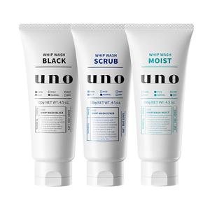 UNO吾诺男士专用洗面奶控油祛痘去黑头黑色洁面乳