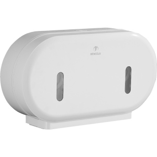 卫生间大卷纸盒壁挂式双头厕所纸巾盒商用酒店大盘纸巾筒架免打孔