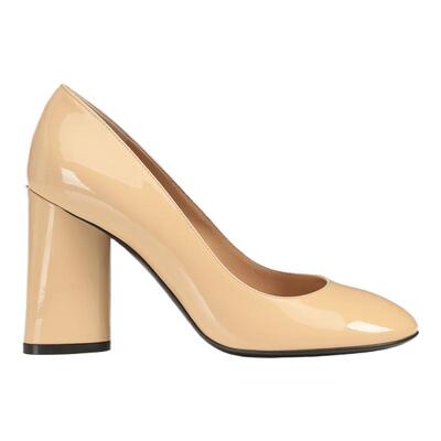 Sergio Rossi/SR女鞋SR PILIER系列粗跟漆皮高跟鞋