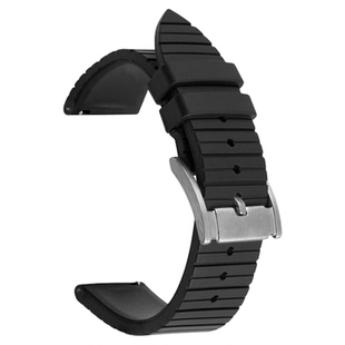 FKM氟橡胶表带24/22/20mm快拆适用劳力士华为gt5欧米茄精工西铁城