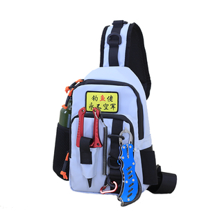 路亚包斜挎单肩腰包男女多功能弹弓专用收纳工具谷麦背竿小背包