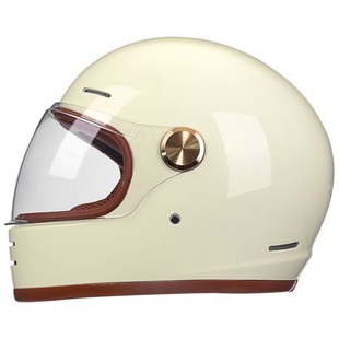 3C认证摩托车头盔复古巡航机车盔男女四季通用骑行冬季保暖安全盔