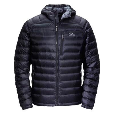 拉链男士羽绒服L.L.Bean连帽