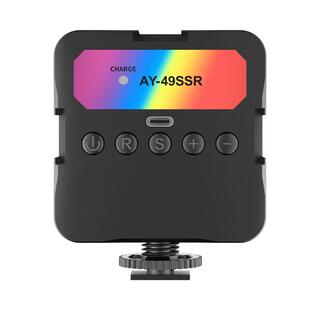 相机补光灯适用适用Canon/佳能EOS R50 R50V微单便携口袋灯豆腐灯户外室内全彩RGB打光灯摄影灯自拍拍照面光