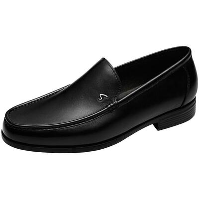 沙驰2026新款一脚蹬商务休闲皮鞋