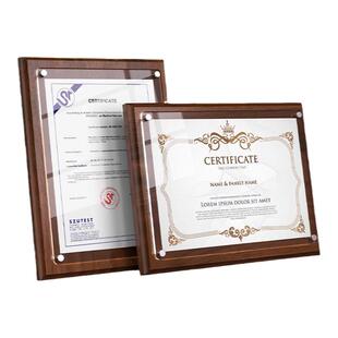 品牌代理授权书展示框架高级感木质外壳制作荣誉证书出版社授权书品牌商标授权经销商授权书内芯内页模板定制