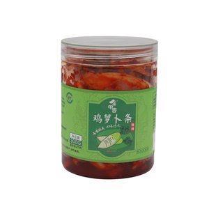 金甲吉金甲岭鸡萝卜300克/瓶湖南衡阳特产嘎嘣脆香辣萝卜干下饭菜