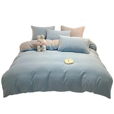 【加厚牛奶绒四件套/不掉毛】