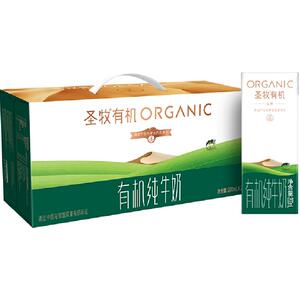 圣牧有机品醇纯牛奶200ml*24盒