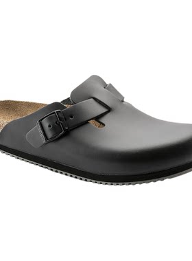 BIRKENSTOCK勃肯牛皮革功能拖鞋
