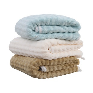 内能量泡泡绒浴巾家用吸水洗澡珊瑚绒男女款大人加大毛巾三件套装