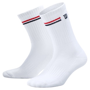 Wilson威尔胜2026款网球袜吸汗透气高腰袜男女同款中筒长筒运动袜