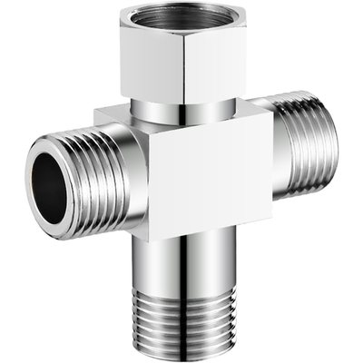 全铜三通角阀一进二出三出四通分水器接洗衣机水龙头分流器一分二