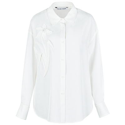 设计师一朵玉兰慵懒衬衫