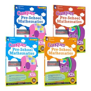SAP Conquer Pre-School Mathematics K1K2 攻克系列学前数学 幼儿园英语教辅练习册 新加坡数学 新亚出版社 英文原版进口儿童图书