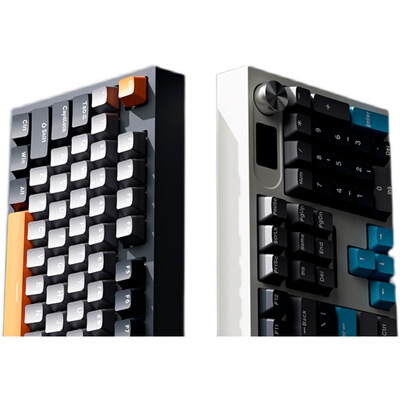 狼途热插拔无线机械键盘多功能屏