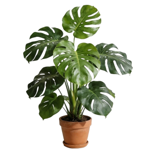 龟背竹水培老桩开背大叶绿植盆栽室内桌面带根水养高大植物好养活