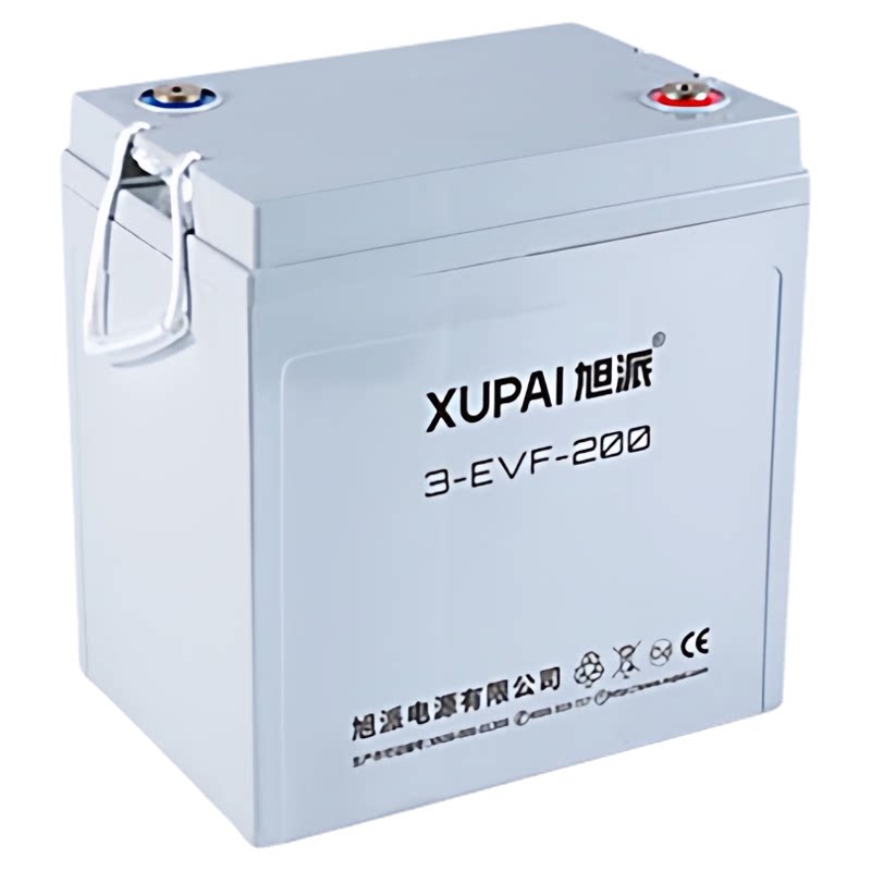 旭派电瓶3-EVF-200 电动道路车 观光车用铅酸免维护蓄电池6V200AH